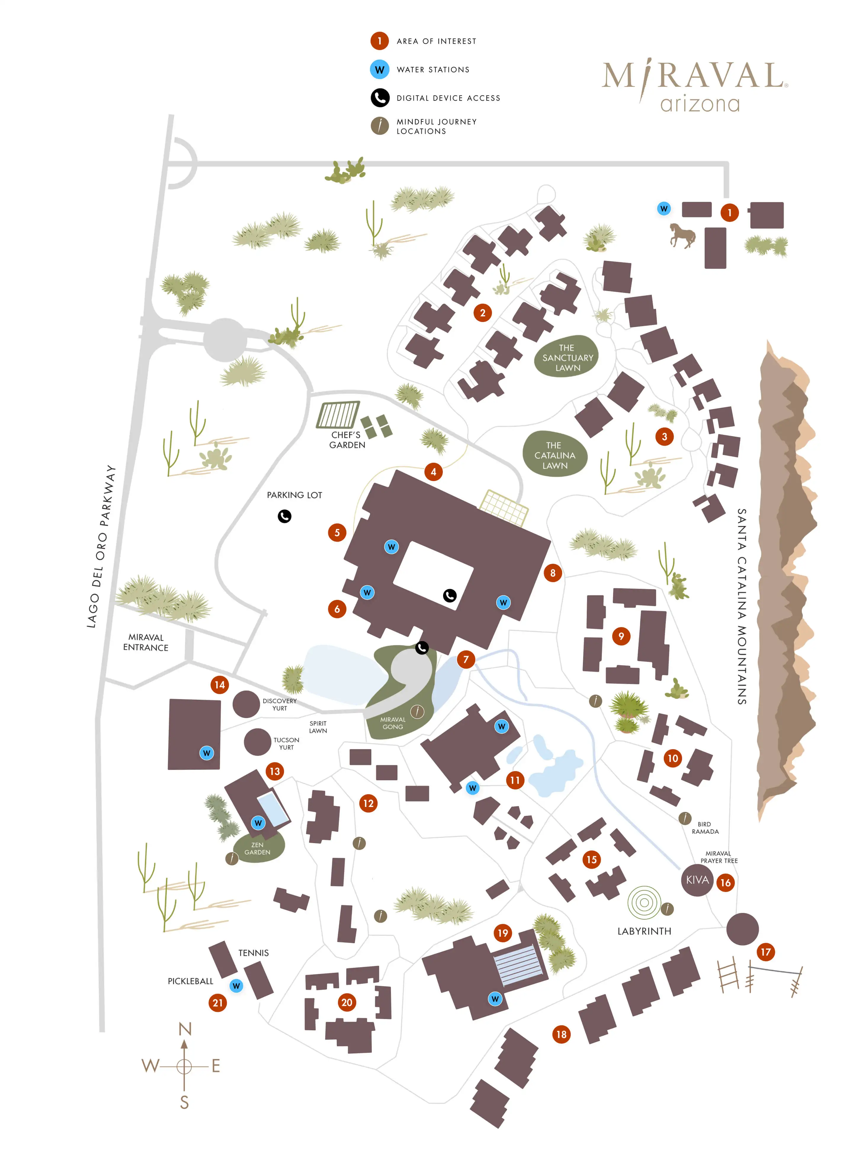 Property map for Miraval arizona